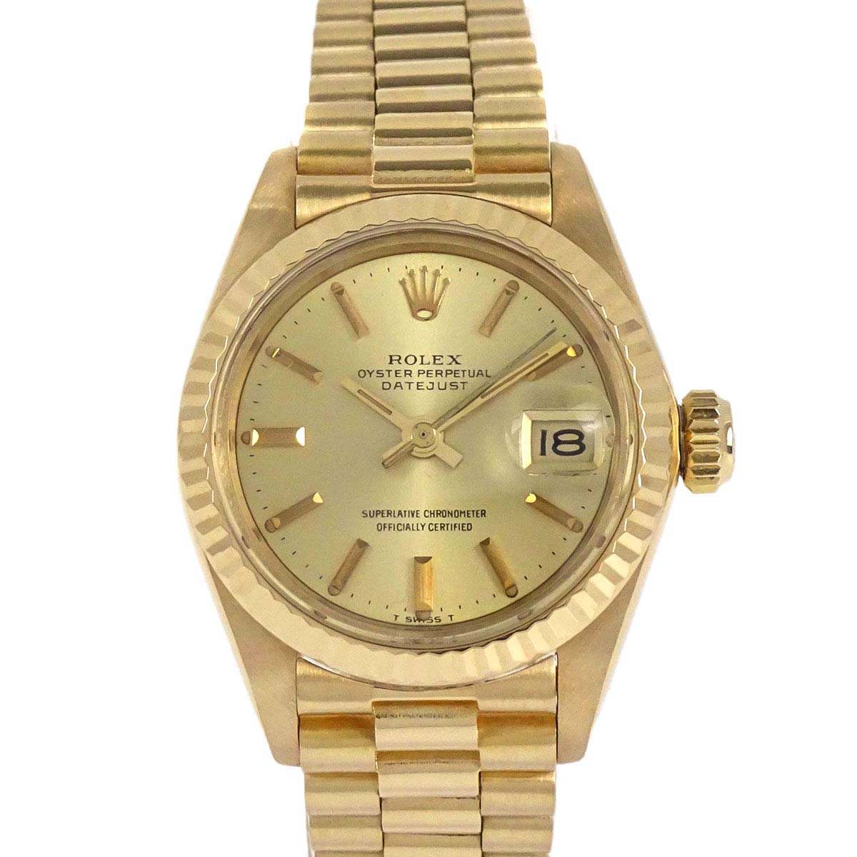 Rolex Oyster Perpetual Datejust Ref.6917 26mm Watch 18KYG Self-winding