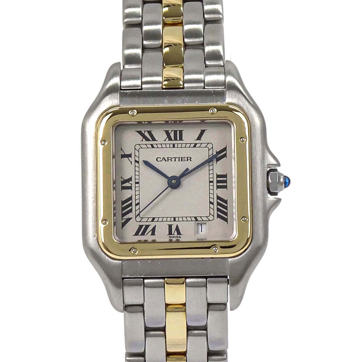Cartier Panthere MM 27mm 1-Row Ref.1100 Quartz Watch 18KYG SS