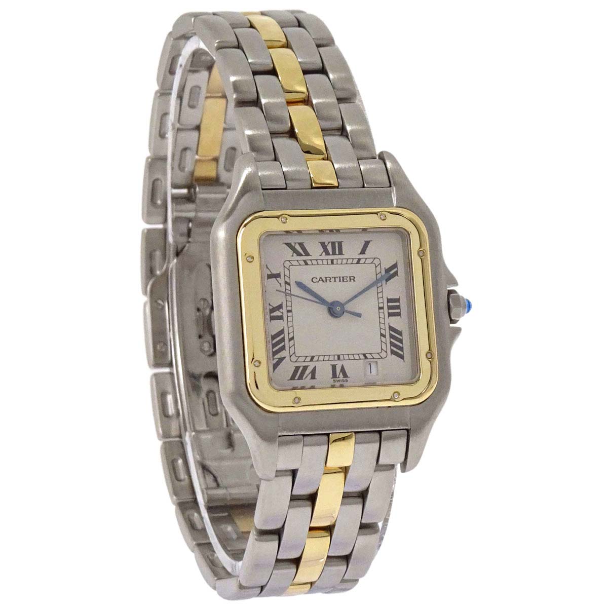 Cartier Panthere MM 27mm 1-Row Ref.1100 Quartz Watch 18KYG SS