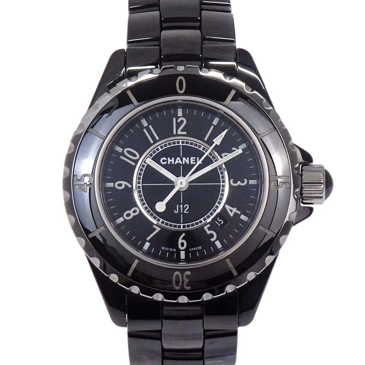 Chanel J12 34mm Ref.H0682 Quartz Watch Ceramic Black