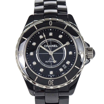 Chanel J12 39mm Ref.H1626 Self-winding Watch Ceramic SS Diamond Black