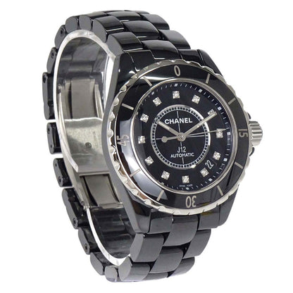 Chanel J12 39mm Ref.H1626 Self-winding Watch Ceramic SS Diamond Black