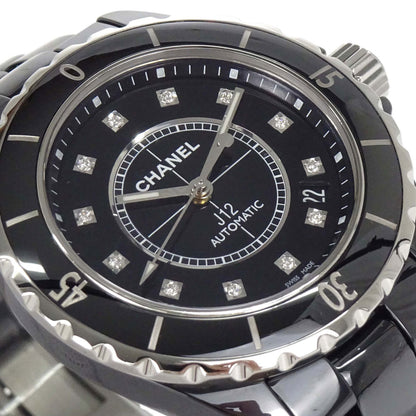 Chanel J12 39mm Ref.H1626 Self-winding Watch Ceramic SS Diamond Black
