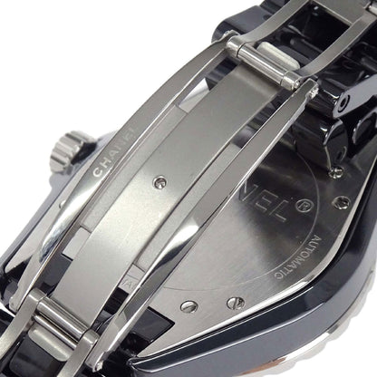 Chanel J12 39mm Ref.H1626 Self-winding Watch Ceramic SS Diamond Black