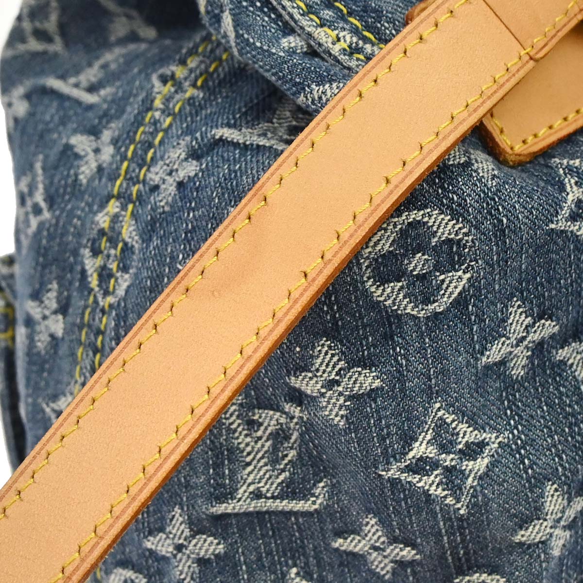 Louis Vuitton 2006 Blue Monogram Denim Sac a Dos PM Backpack M95057