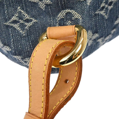Louis Vuitton 2006 Blue Monogram Denim Sac a Dos PM Backpack M95057