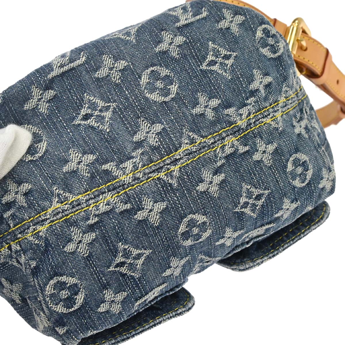 Louis Vuitton 2006 Blue Monogram Denim Sac a Dos PM Backpack M95057