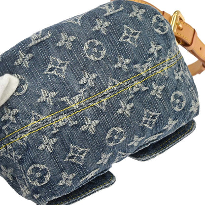 Louis Vuitton 2006 Blue Monogram Denim Sac a Dos PM Backpack M95057