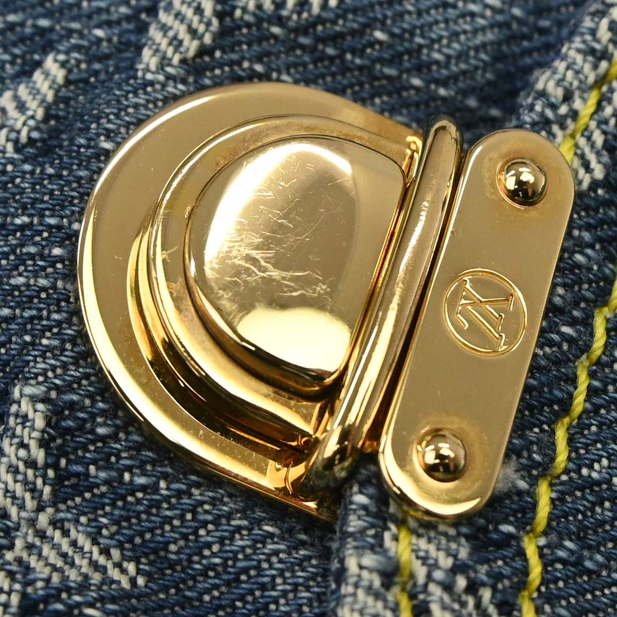 Louis Vuitton 2006 Blue Monogram Denim Sac a Dos PM Backpack M95057