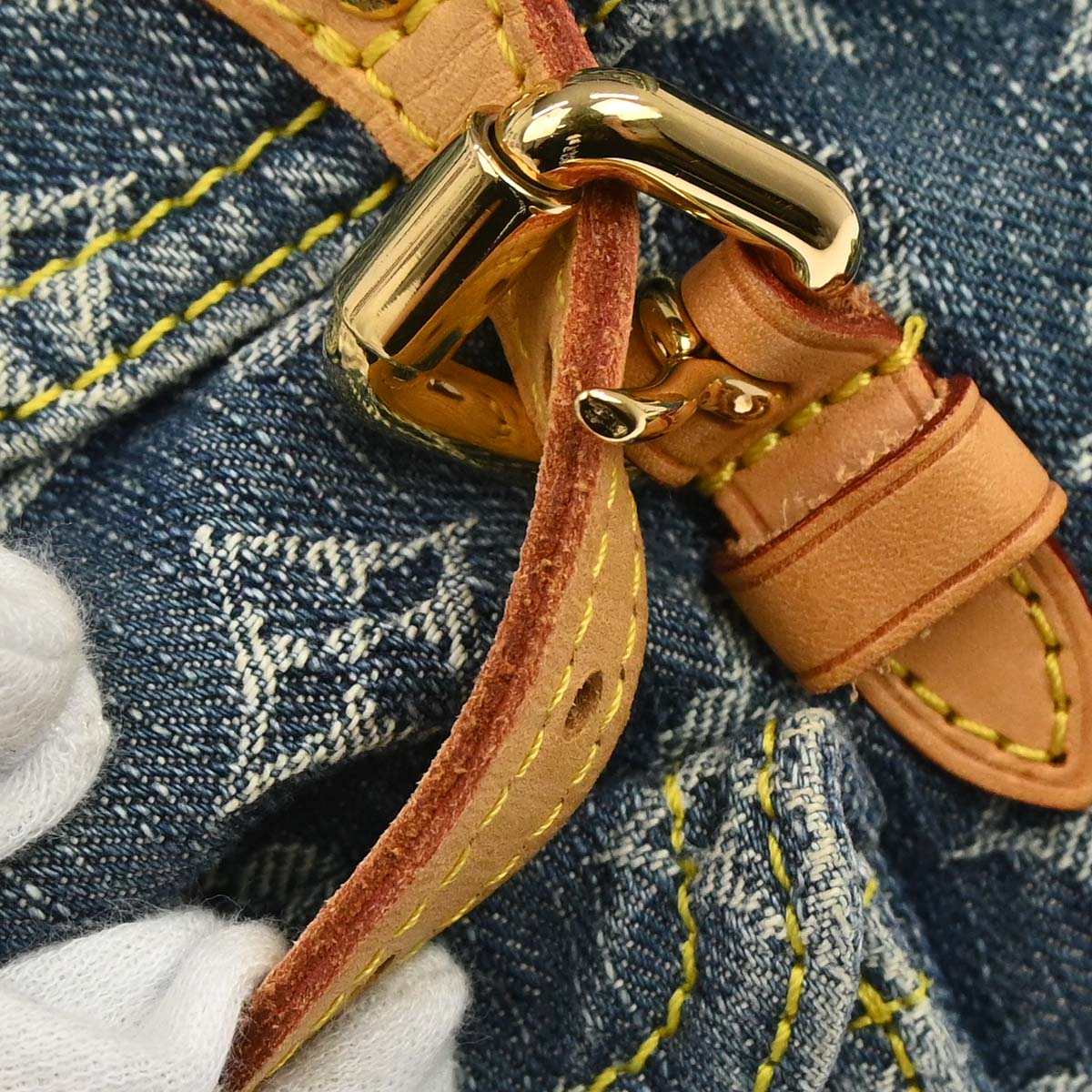 Louis Vuitton 2006 Blue Monogram Denim Sac a Dos PM Backpack M95057