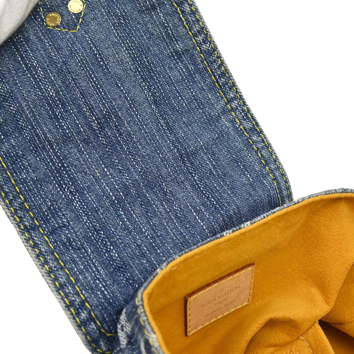 Louis Vuitton 2006 Blue Monogram Denim Sac a Dos PM Backpack M95057
