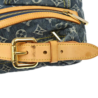 Louis Vuitton 2006 Blue Monogram Denim Baggy PM Shoulder Bag M95049