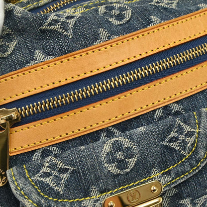 Louis Vuitton 2006 Blue Monogram Denim Baggy PM Shoulder Bag M95049