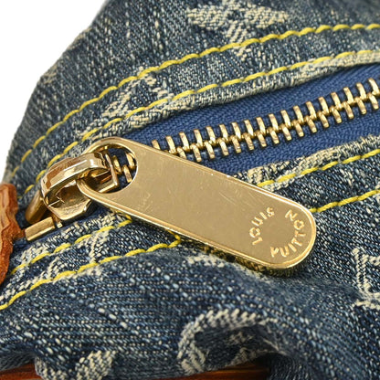Louis Vuitton 2006 Blue Monogram Denim Baggy PM Shoulder Bag M95049