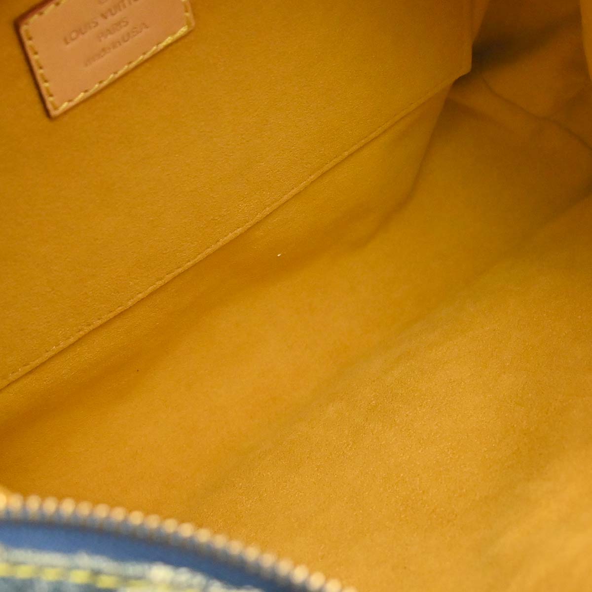 Louis Vuitton 2006 Blue Monogram Denim Baggy PM Shoulder Bag M95049
