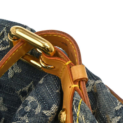 Louis Vuitton 2006 Blue Monogram Denim Baggy PM Shoulder Bag M95049