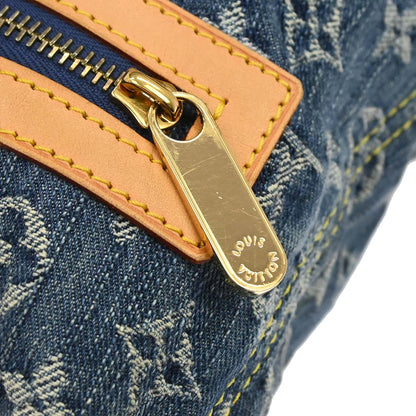 Louis Vuitton 2006 Blue Monogram Denim Baggy PM Shoulder Bag M95049