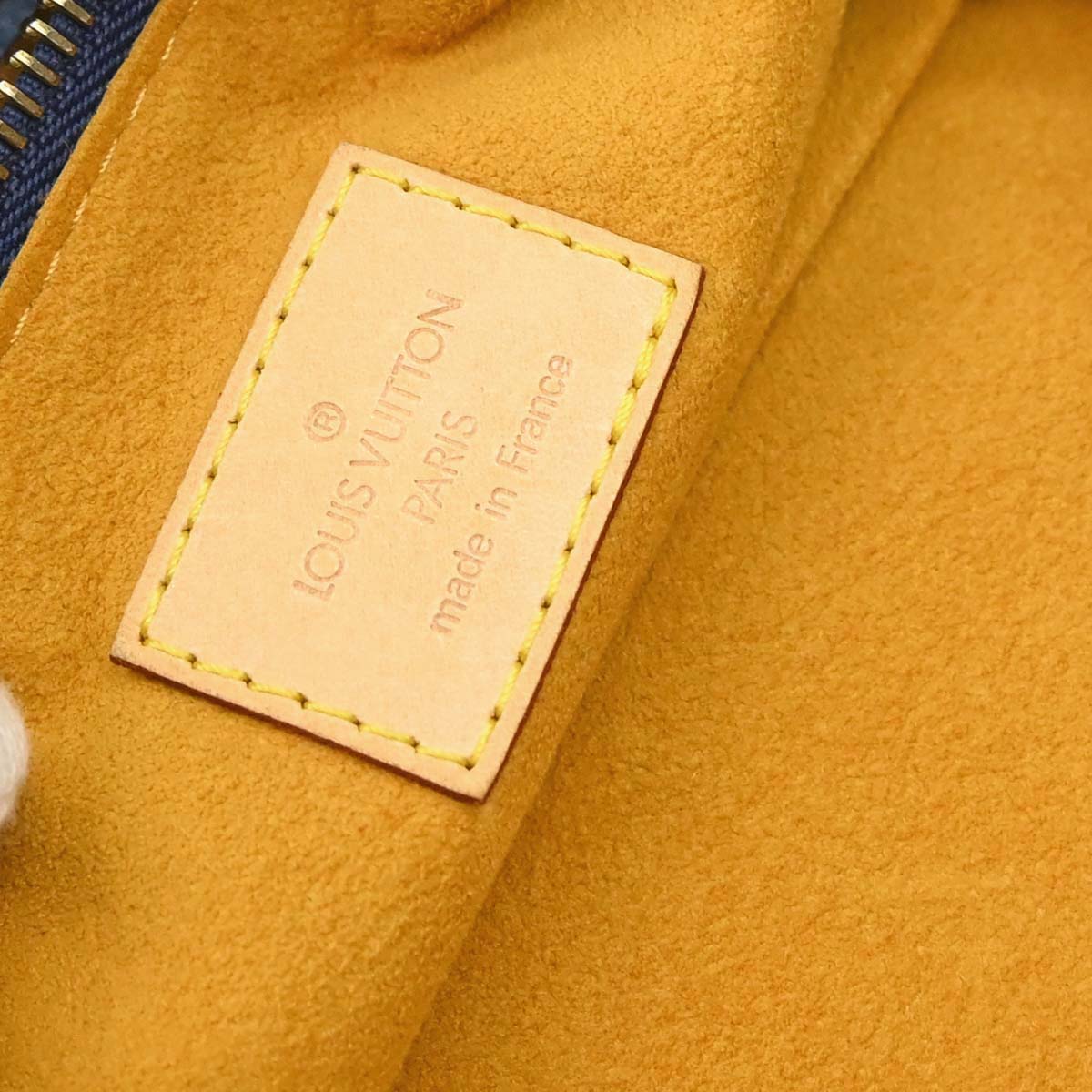 Louis Vuitton 2006 Blue Monogram Denim Baggy PM Shoulder Bag M95049