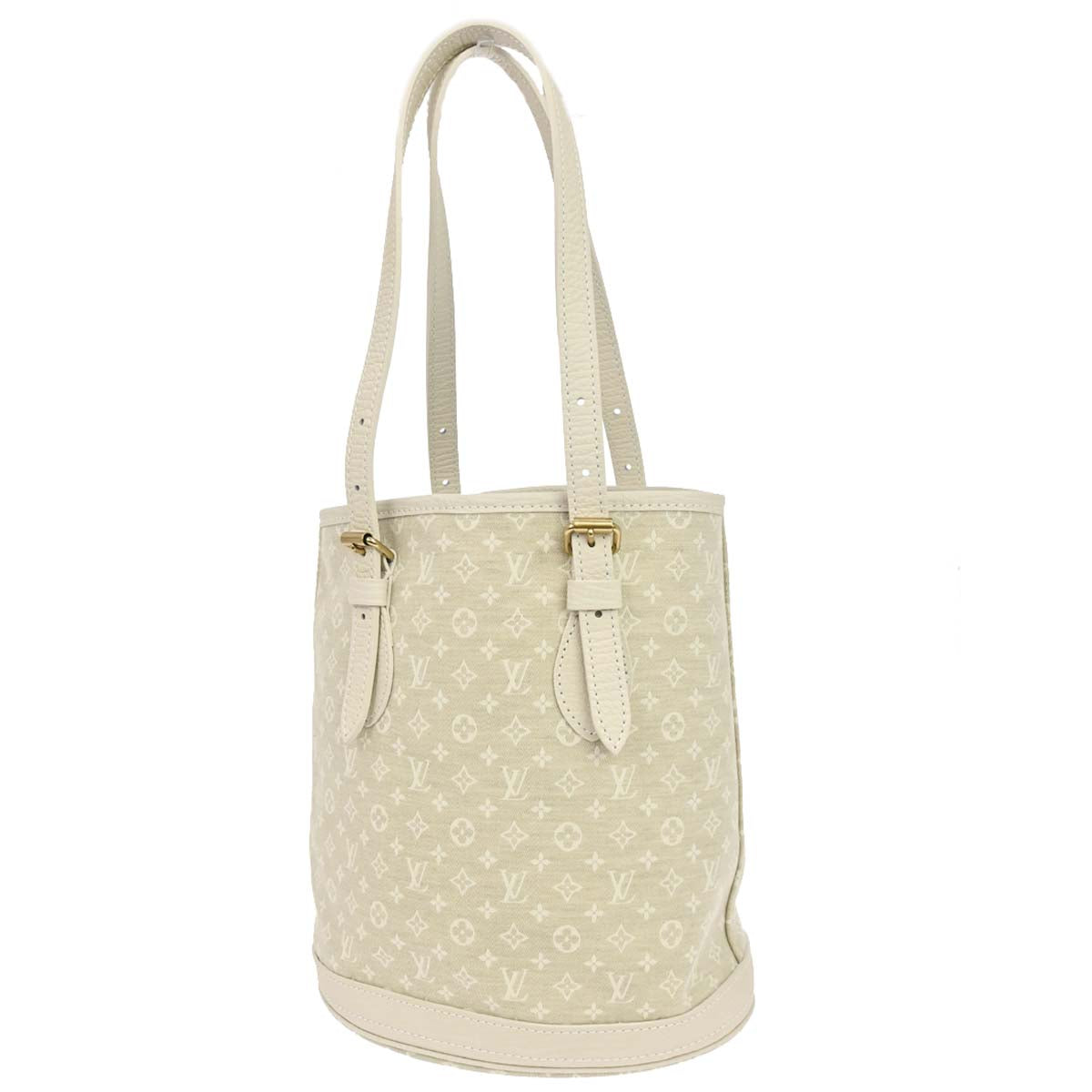 Louis Vuitton Monogram Mini Lin Bucket PM Tote Handbag M95316