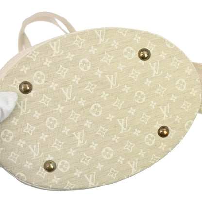 Louis Vuitton Monogram Mini Lin Bucket PM Tote Handbag M95316