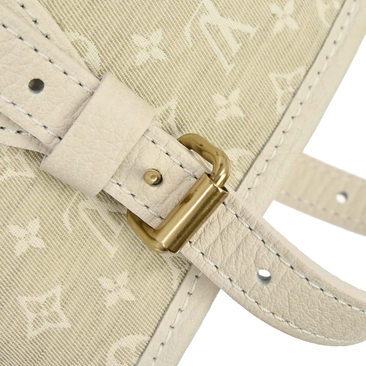 Louis Vuitton Monogram Mini Lin Bucket PM Tote Handbag M95316