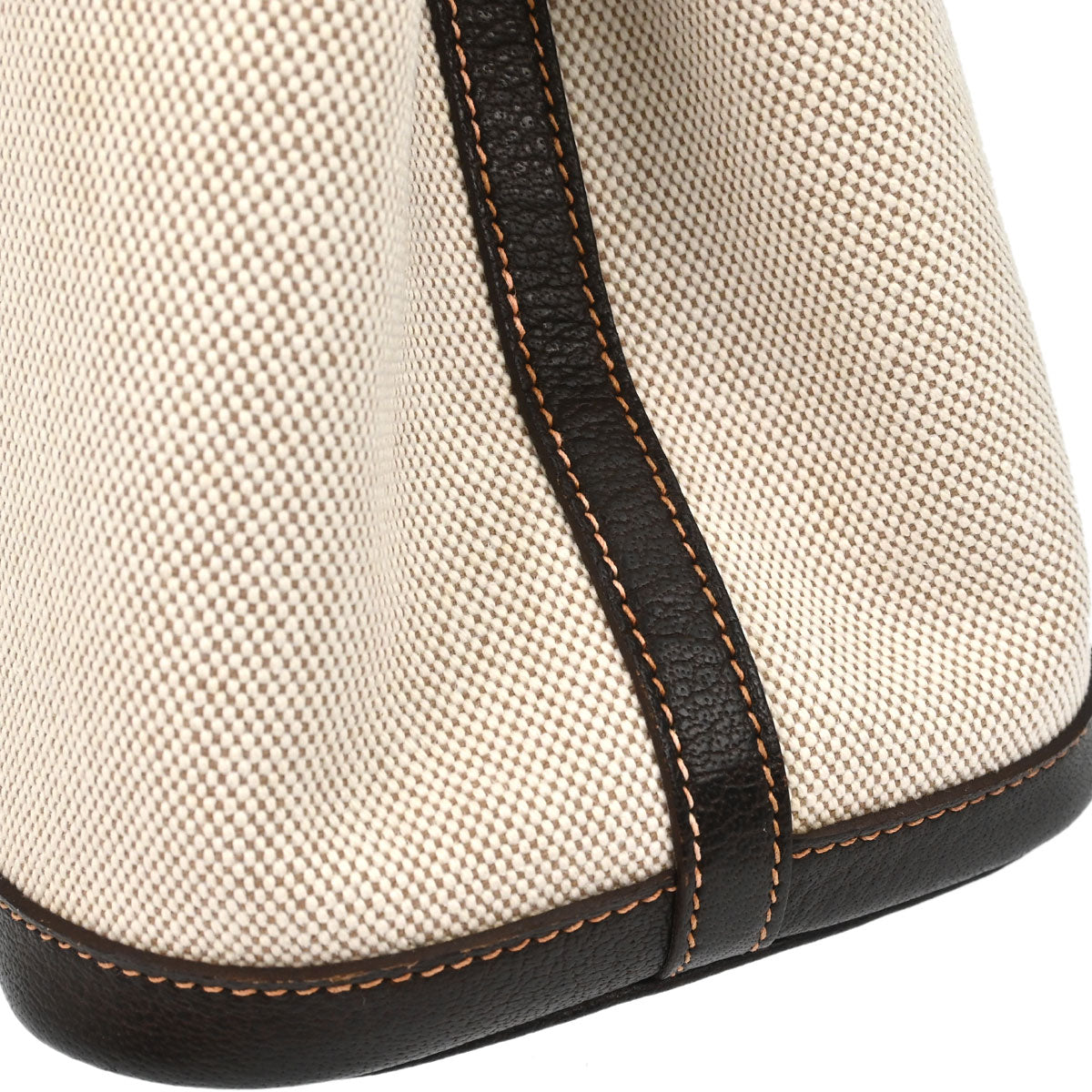 Hermes Beige Toile H Buffalo Garden Party 30 TPM 2way Shoulder Tote Handbag
