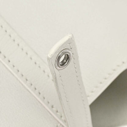 Hermes White Swift Picotin Lock Micro Handbag