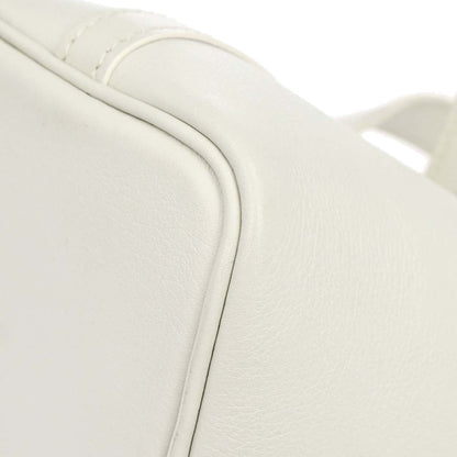 Hermes White Swift Picotin Lock Micro Handbag