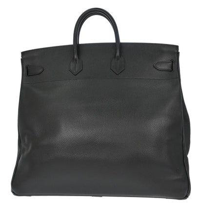 Hermes Black Ardennes Haut a Courroies 50 Handbag