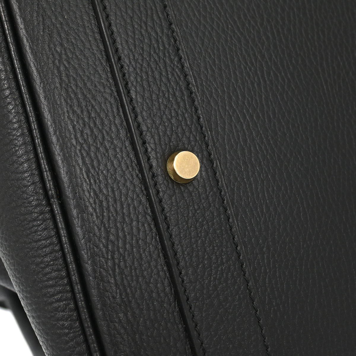 Hermes Black Ardennes Haut a Courroies 50 Handbag