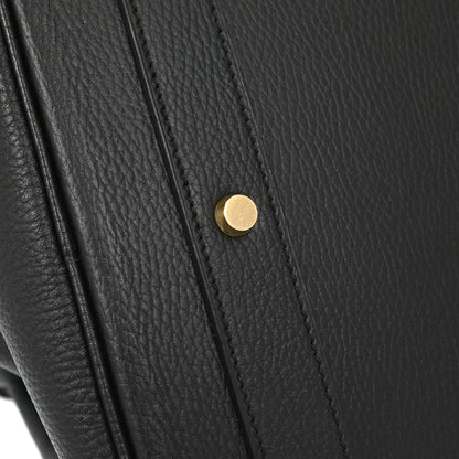 Hermes Black Ardennes Haut a Courroies 50 Handbag