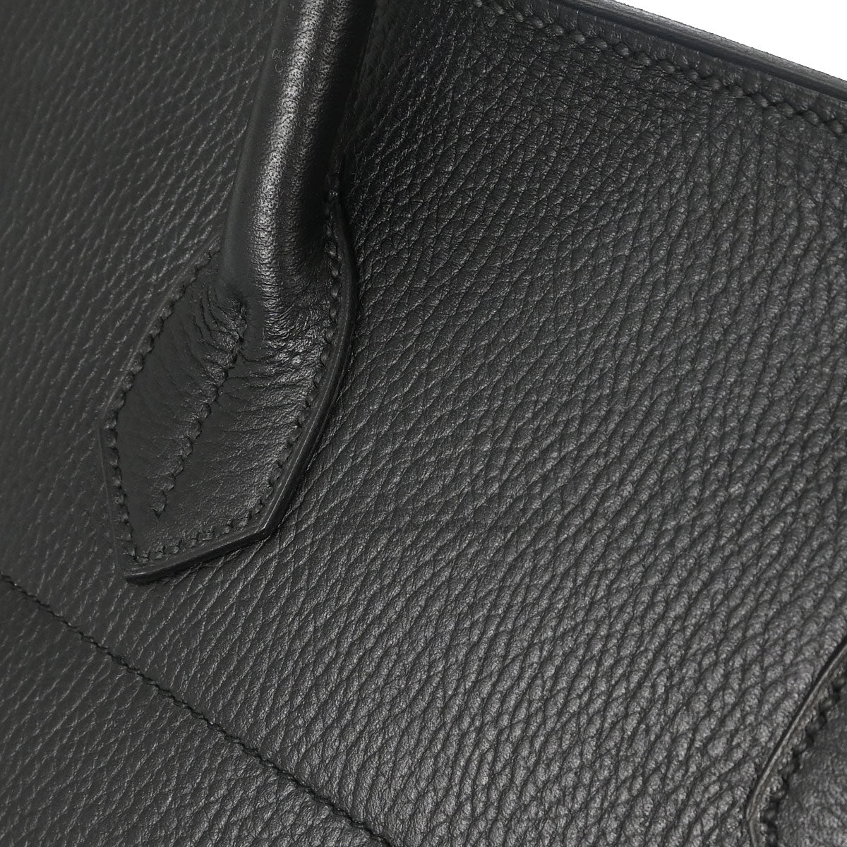 Hermes Black Ardennes Haut a Courroies 50 Handbag
