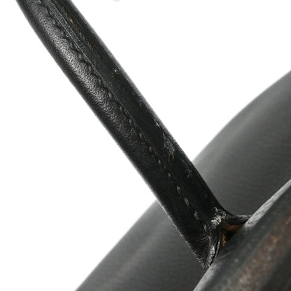 Hermes Black Ardennes Haut a Courroies 50 Handbag