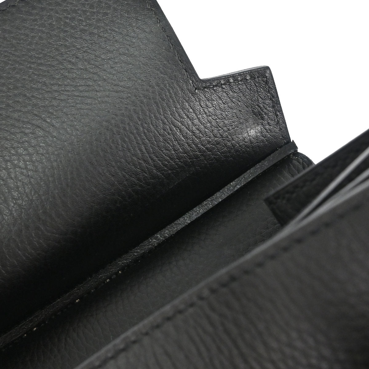 Hermes Black Ardennes Haut a Courroies 50 Handbag