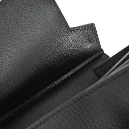 Hermes Black Ardennes Haut a Courroies 50 Handbag