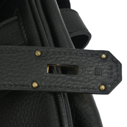 Hermes Black Ardennes Haut a Courroies 50 Handbag