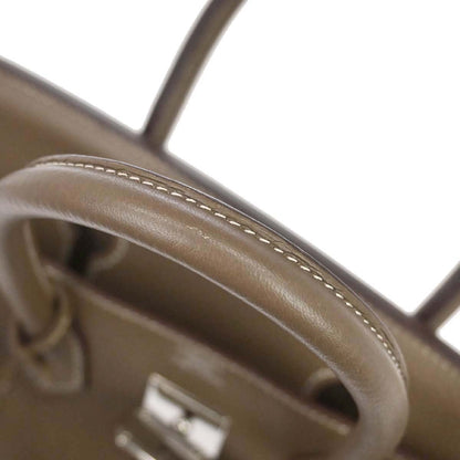 Hermes 2015 Etoupe Gray Taurillon Clemence Birkin 30 Handbag