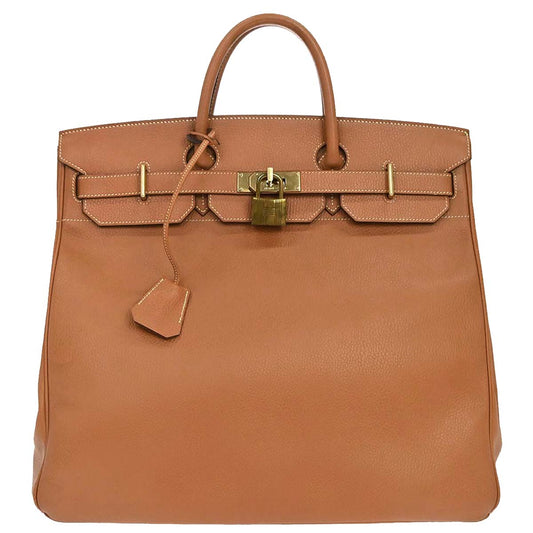 Hermes Natural Ardennes Haut a Courroies 45 Handbag