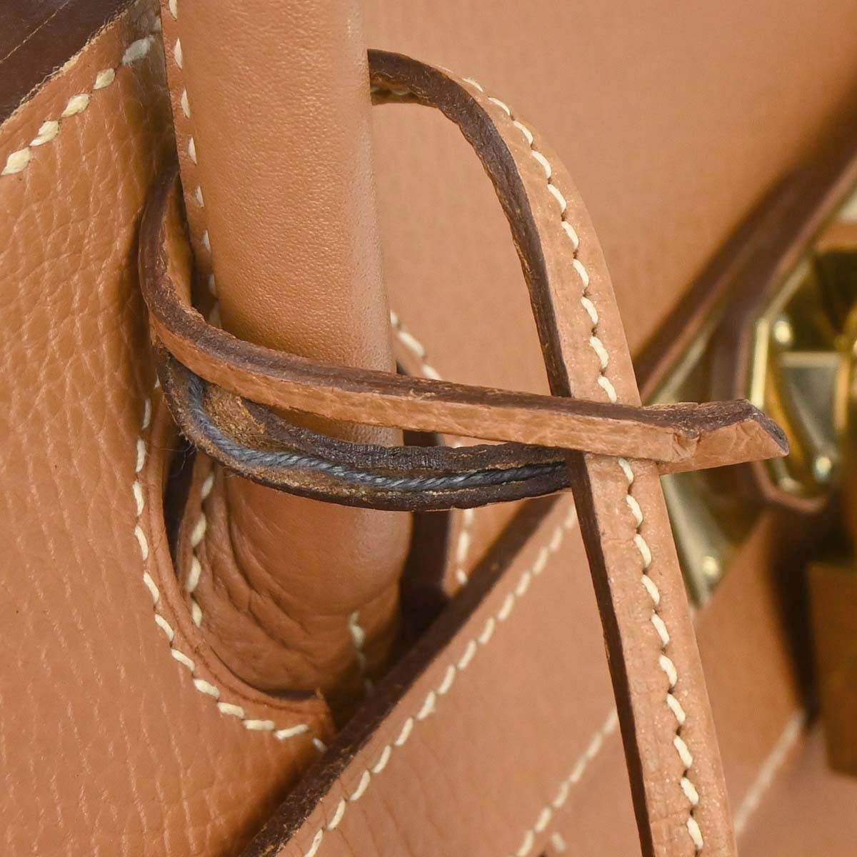 Hermes Natural Ardennes Haut a Courroies 45 Handbag