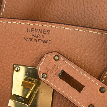 Hermes Natural Ardennes Haut a Courroies 45 Handbag
