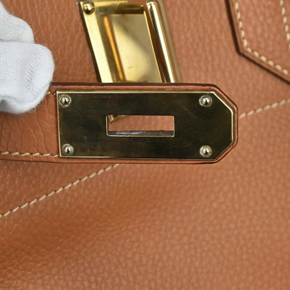 Hermes Natural Ardennes Haut a Courroies 45 Handbag