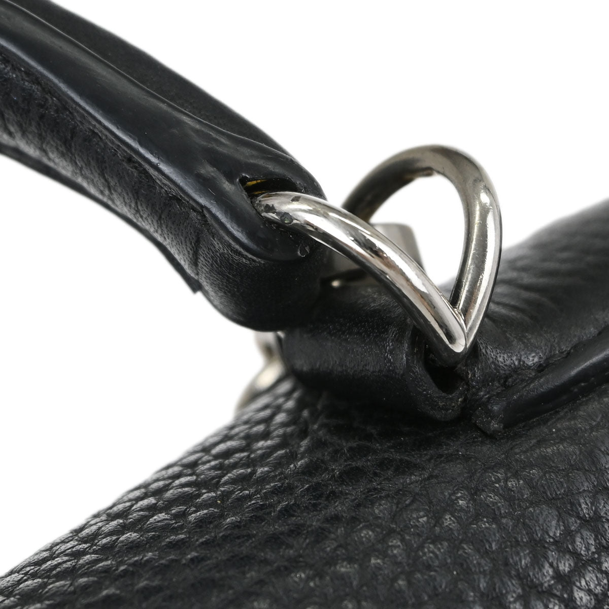 Hermes 2010 Black Taurillon Clemence Kelly 35 Retourne 2way Shoulder Handbag