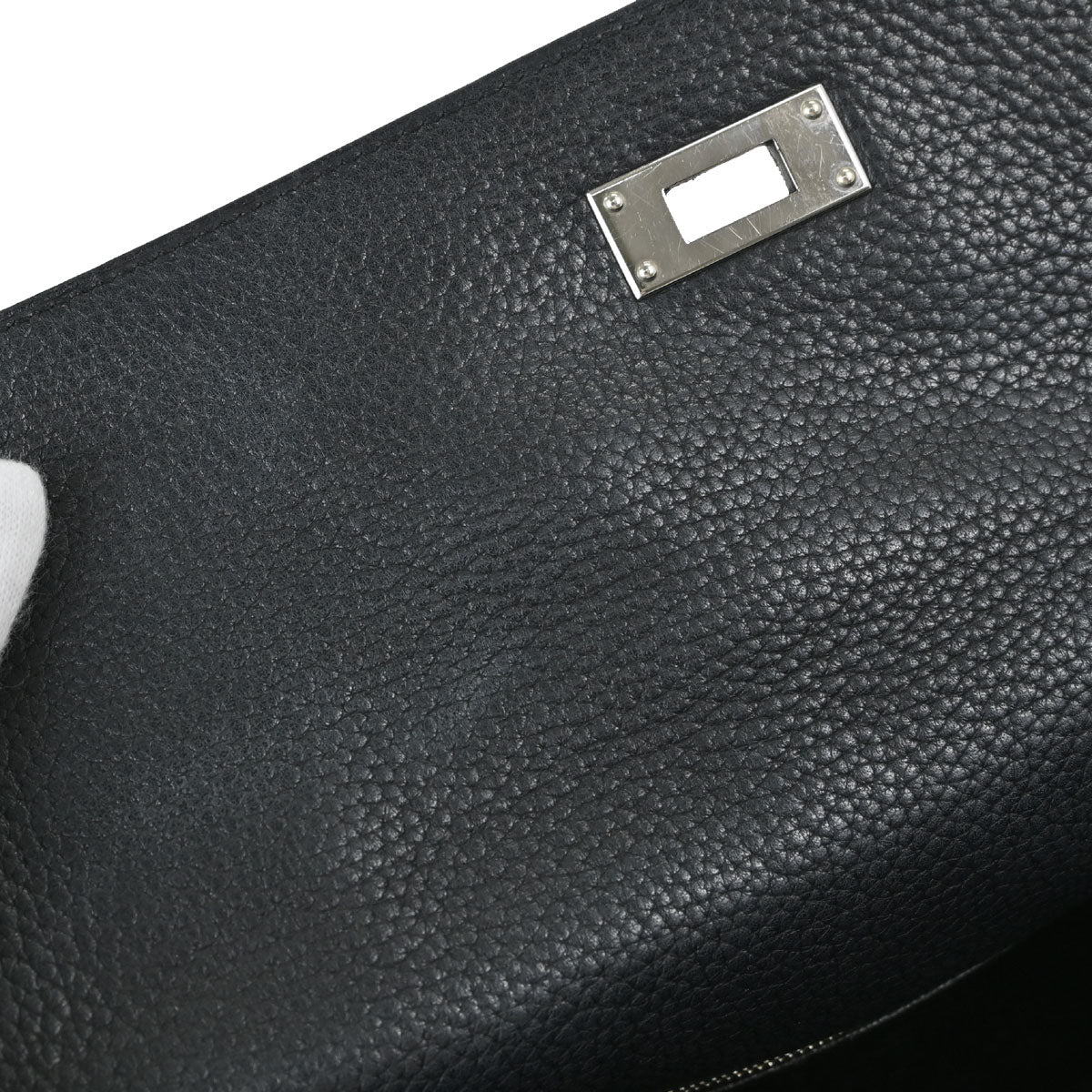 Hermes 2010 Black Taurillon Clemence Kelly 35 Retourne 2way Shoulder Handbag