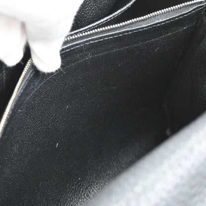 Hermes 2010 Black Taurillon Clemence Kelly 35 Retourne 2way Shoulder Handbag