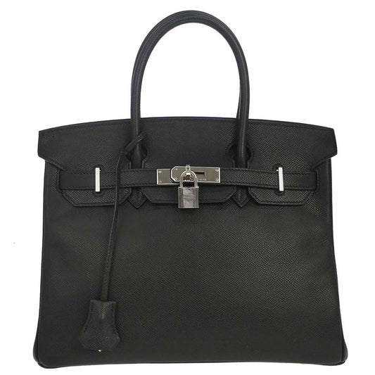 Hermes Black Epsom Birkin 30 Handbag