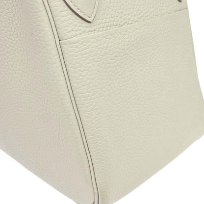 Hermes Vanilla Taurillon Clemence Lindy 30 Shoulder Bag