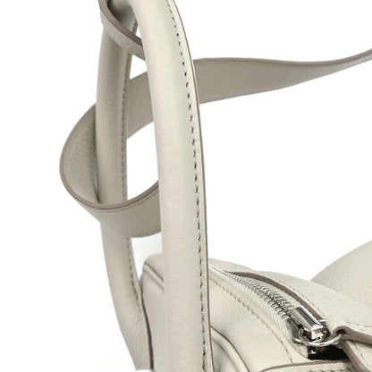 Hermes Vanilla Taurillon Clemence Lindy 30 Shoulder Bag