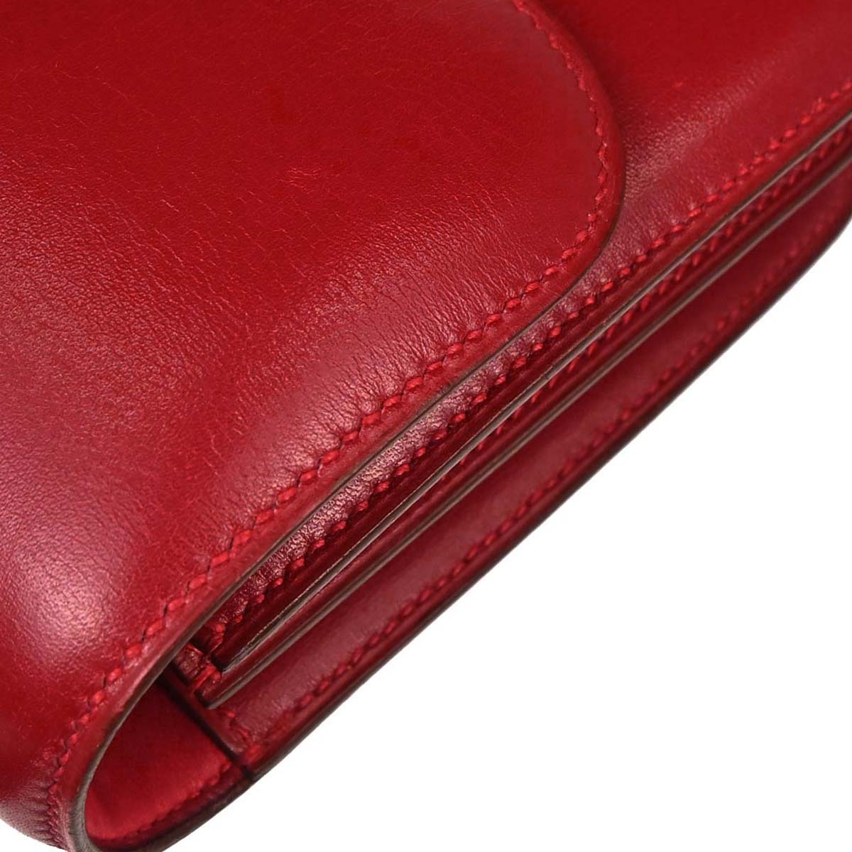 Hermes Rouge Garance Box Calf Constance 18 Shoulder Bag