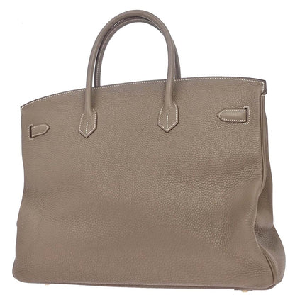 Hermes 2012 Etoupe Gray Togo Birkin 40 Handbag
