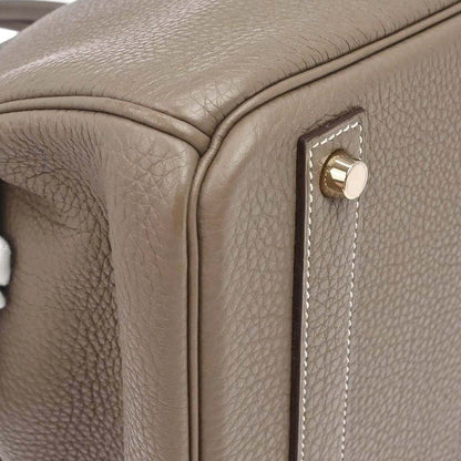 Hermes 2012 Etoupe Gray Togo Birkin 40 Handbag